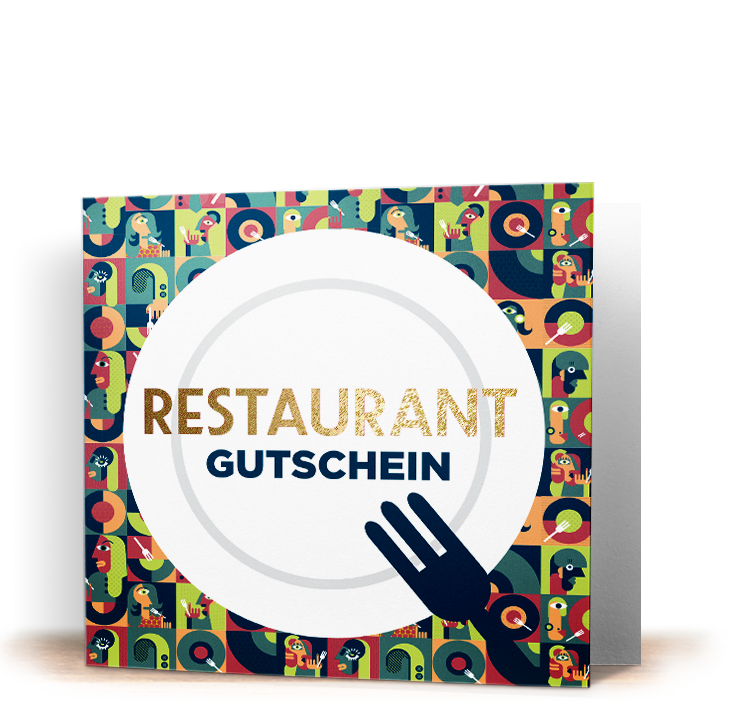 Slider für Restaurant-Gutschein-Karten freigestellt.